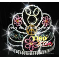 Rhinestone banda de pelo decorado tiara fabricante